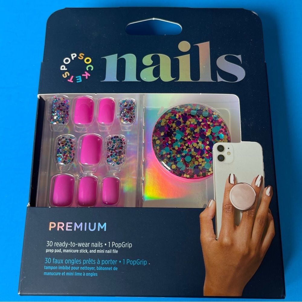 Popsocket - Confetti Party PopGrip+Nails (PREMIUM)